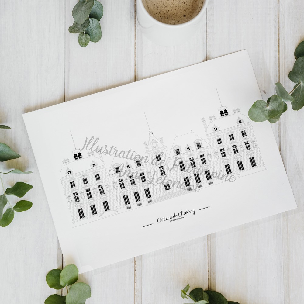 illustration_de_patrimoine_anne_létondot_boutique_cheverny_chateau_de_la_loire_moulinsart