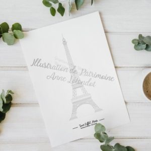 illustration_de_patrimoine_anne_létondot_boutique_paris_symbole_capitale_tour_eiffel_patrimoine_tourisme_souvenirs_de_vacances