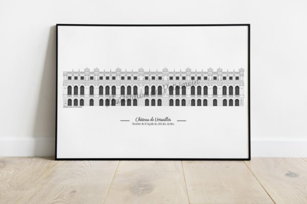 Versailles-coté-jardins_illustrationdepatrimoine