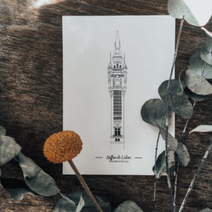 Illustration_de_patrimoine_boutique_en_ligne_illustration_beffroi_calais