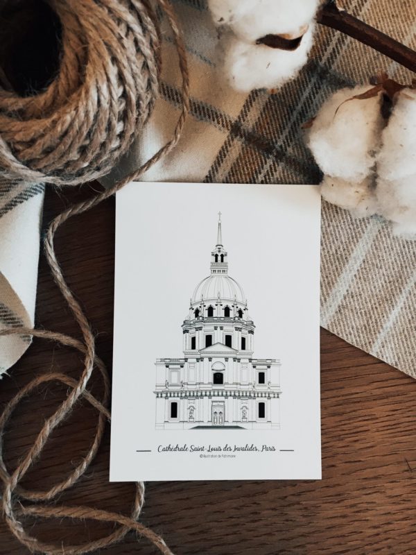 imagerie-parisienne-collection_illustration_patrimoine_monument_capitale_cathédrale_des_invalides