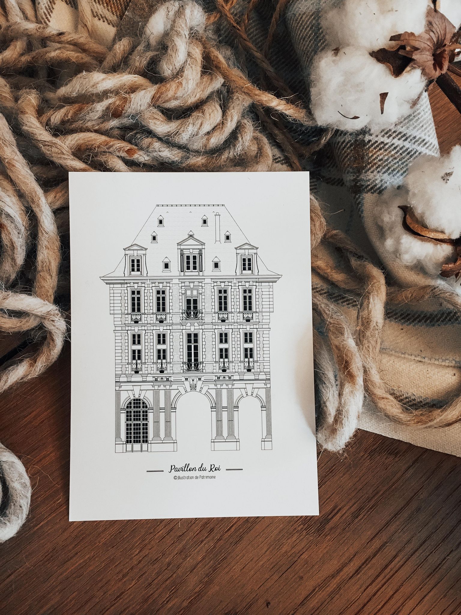 imagerie-parisienne-collection_illustration_patrimoine_monument_capitale_pavillon_du_roi_place_des_vosges