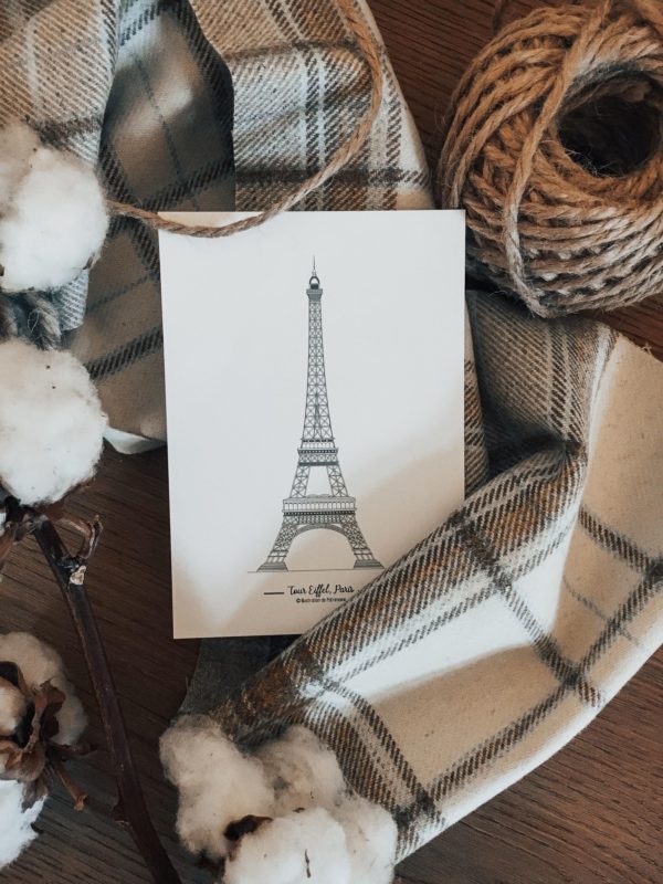 collection_illustration_patrimoine_monument_capitale_tour_eiffel_symbole