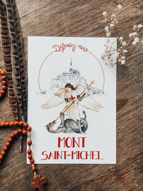 Illustration-de-Patrimoine-x-Atelier-de-lenfant-Jesus-Collaboration-_-Mont-St-Michle-abbaye-Saint-Michel-Arcange