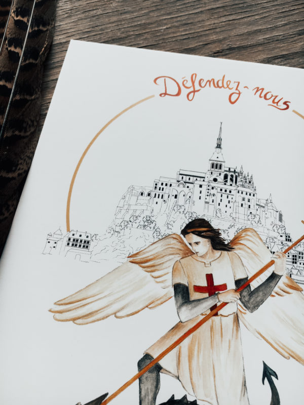 Illustration-de-Patrimoine-x-Atelier-de-lenfant-Jesus-Collaboration-_-Mont-St-Michle-abbaye-Saint-Michel-Arcange