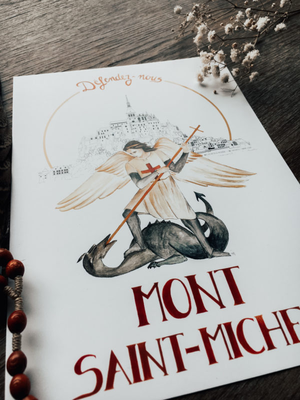 Illustration-de-Patrimoine-x-Atelier-de-lenfant-Jesus-Collaboration-_-Mont-St-Michle-abbaye-Saint-Michel-Arcange