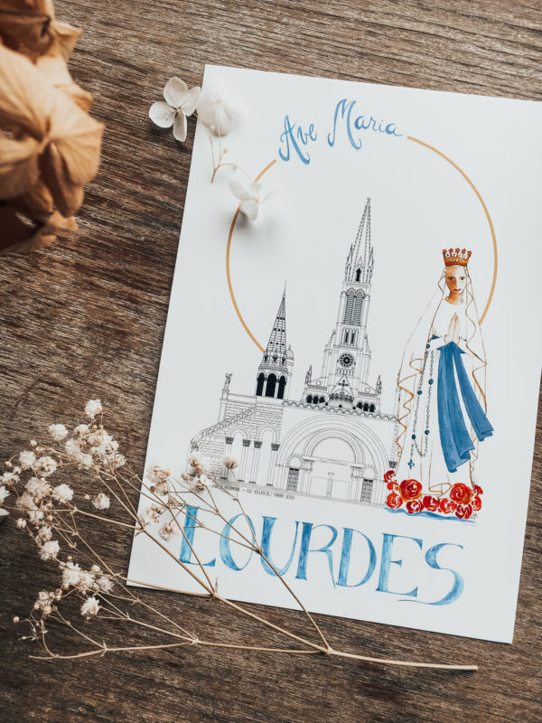 Illustration-de-Patrimoine-x-Atelier-de-lenfant-Jesus-Collaboration-_-Notre-Dame-du-Rosaire-Lourdes