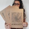 carte-urbaine-edition-speciale-papier-type-kraft-marron-mapping-urbain-ville-et-village