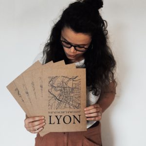 carte-urbaine-edition-speciale-papier-type-kraft-marron-mapping-urbain-ville-et-village