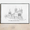 illustration-de-patrimoine-anne-vanrapenbusch-collection-imagerie-lyonnaise-basilique-notre-dame-de-fourviere-lyon