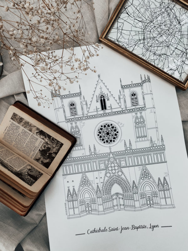 illustration de patrimoine anne vanrapenbusch lyon cathédrale saint jean baptiste